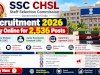 SSC CHSL Recruitment 2026: Apply Online for 2,536 Posts