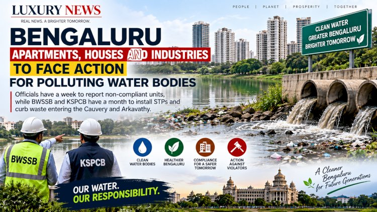 Bengaluru Apartments, Houses and Industries Face Action Over Water Pollution