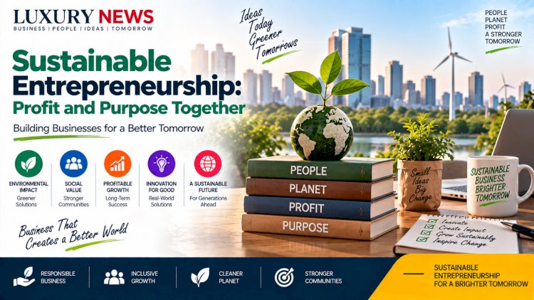 Sustainable Entrepreneurship: Profit and Purpose Together