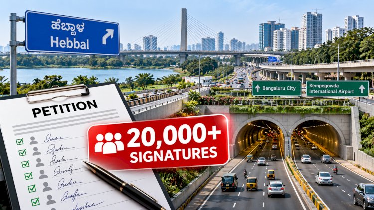 Bengaluru Residents Raise Concerns as Hebbal Tunnel Petition Gains 20,000 Signatures