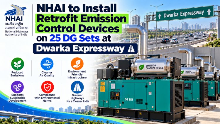NHAI to Install Retrofit Emission Control Devices on 25 DG Sets at Dwarka Expressway