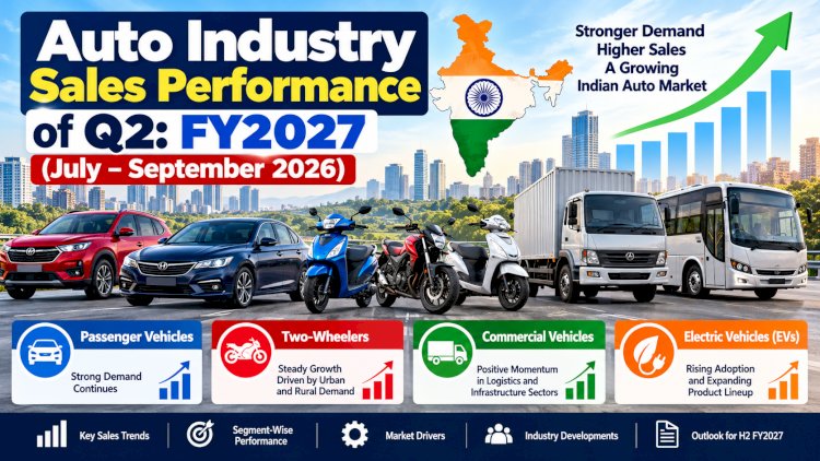 Auto Industry Sales Performance of Q2:FY2027 (July–September 2026)